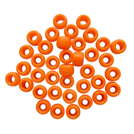 12 Packs: 580 ct. (6,960 total) Opaque Pony Beads by Creatology™, 6mm x 9mm